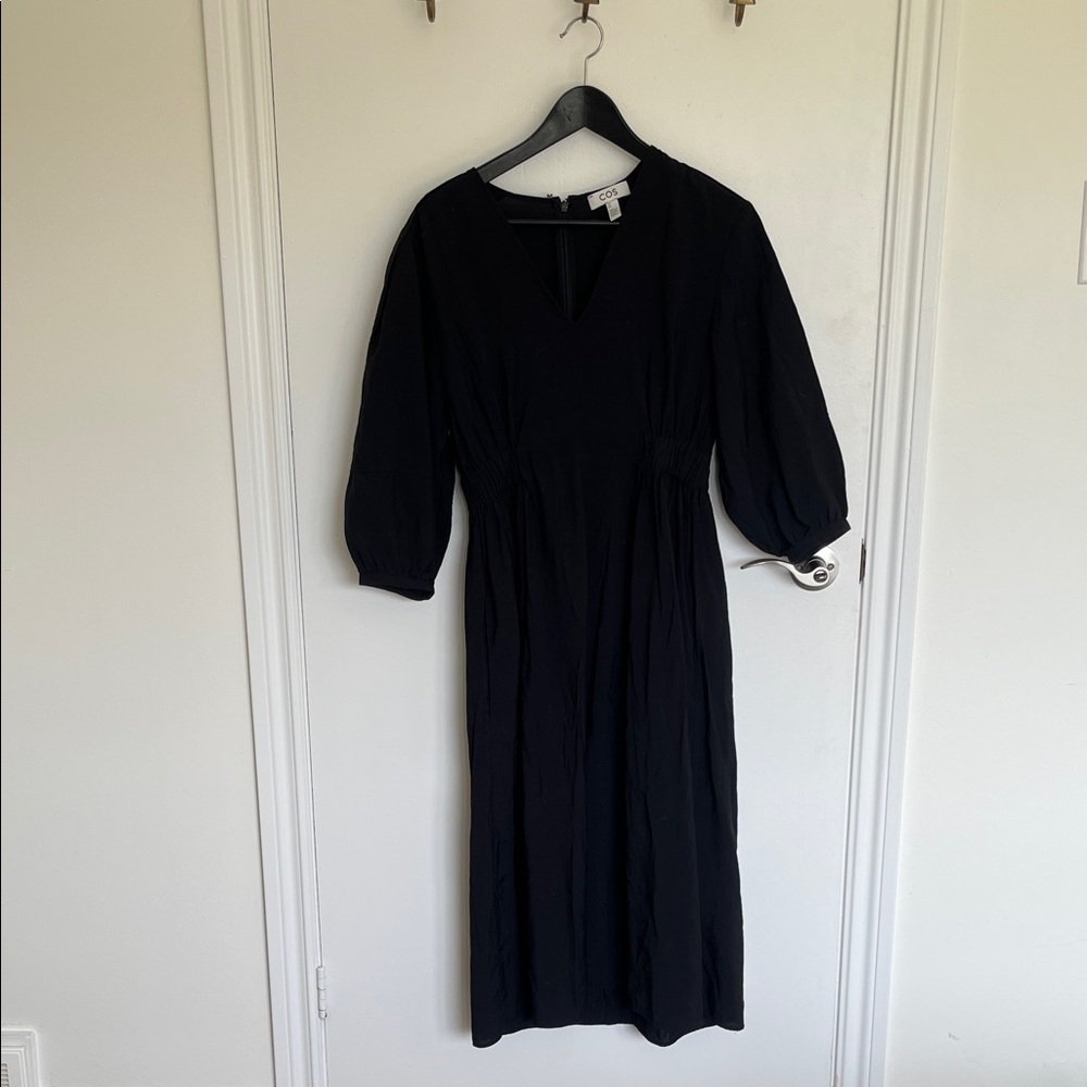 COS Black Long Sleeve Dress